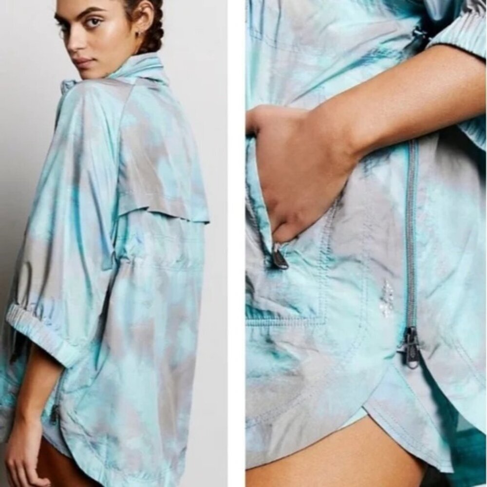 Free People Movement  Women's To Dye For Packable Jacket In Sea‎ Mist Small